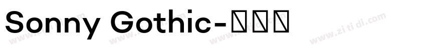 Sonny Gothic字体转换